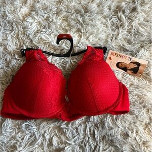 NWT Joyspun Red lace plunge bra